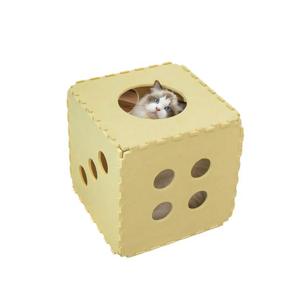 Removable Multifunctional Scratch-Resistant Felt Cloth Cat House Cube