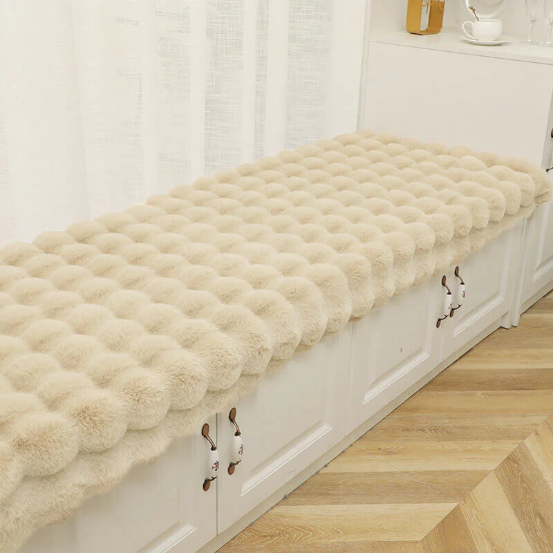 Cozy Plush Solid Colour Non-slip Couch Cover