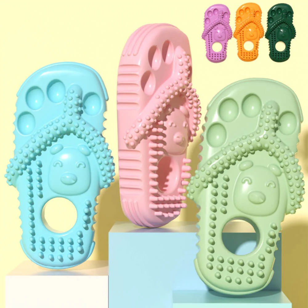 Dog Chew Toy Slippers Waterproof Bite Resistant Teeth Cleaning Toy