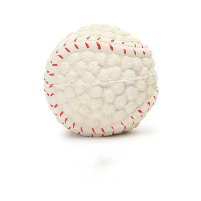 Pet Latex Squeaky Ball Toy Durable Interactive Dog Chew Toys