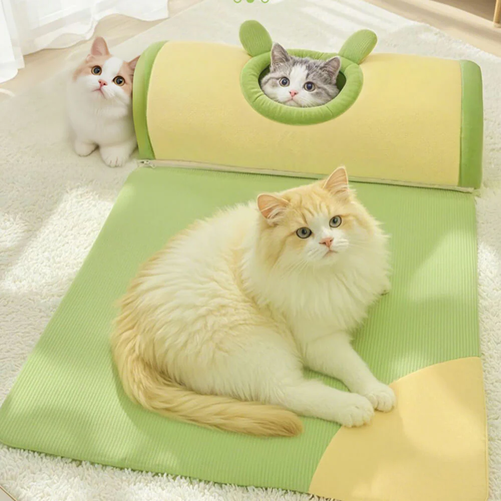 Cozy Spacious Play and Sleep Cat Tunnel Bed