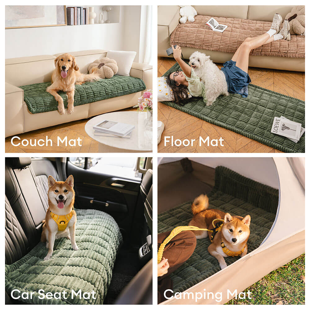 Lazy Soft Flannel Breathable Pet Mat Non-slip Couch Covers