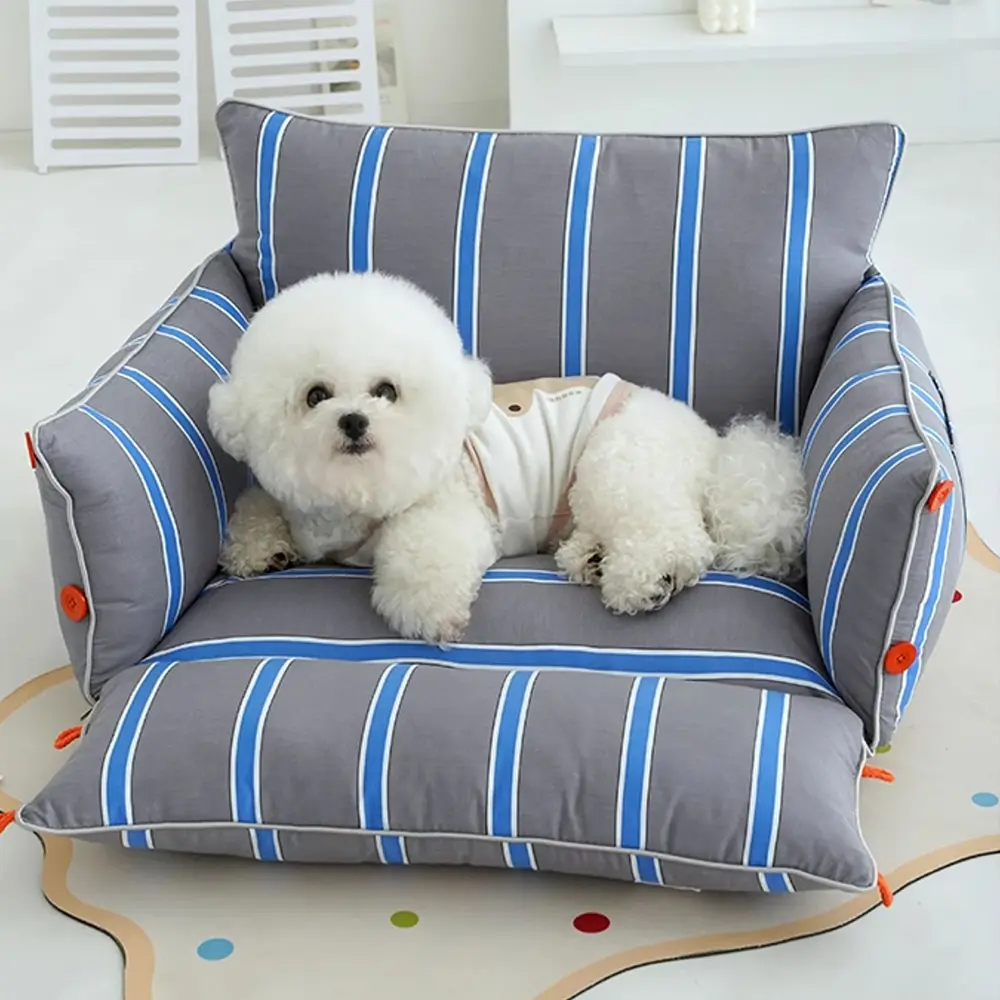 Cotton Comfort Calming Bed Dog Sofa Bed