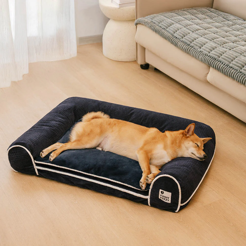 Deluxe Flannel Double-Layer Orthopedic Dog Sofa Bed