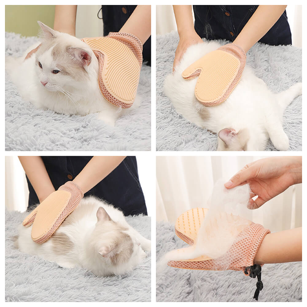 Pet Grooming Glove - Silicone Double Sides Pet Brush