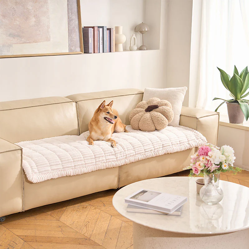Lazy Soft Flannel Breathable Pet Mat Non-slip Couch Covers