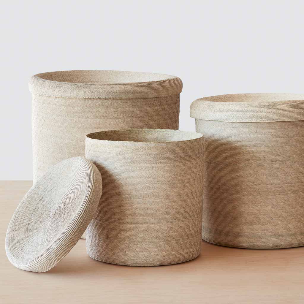 Mercado Lidded Storage Baskets
