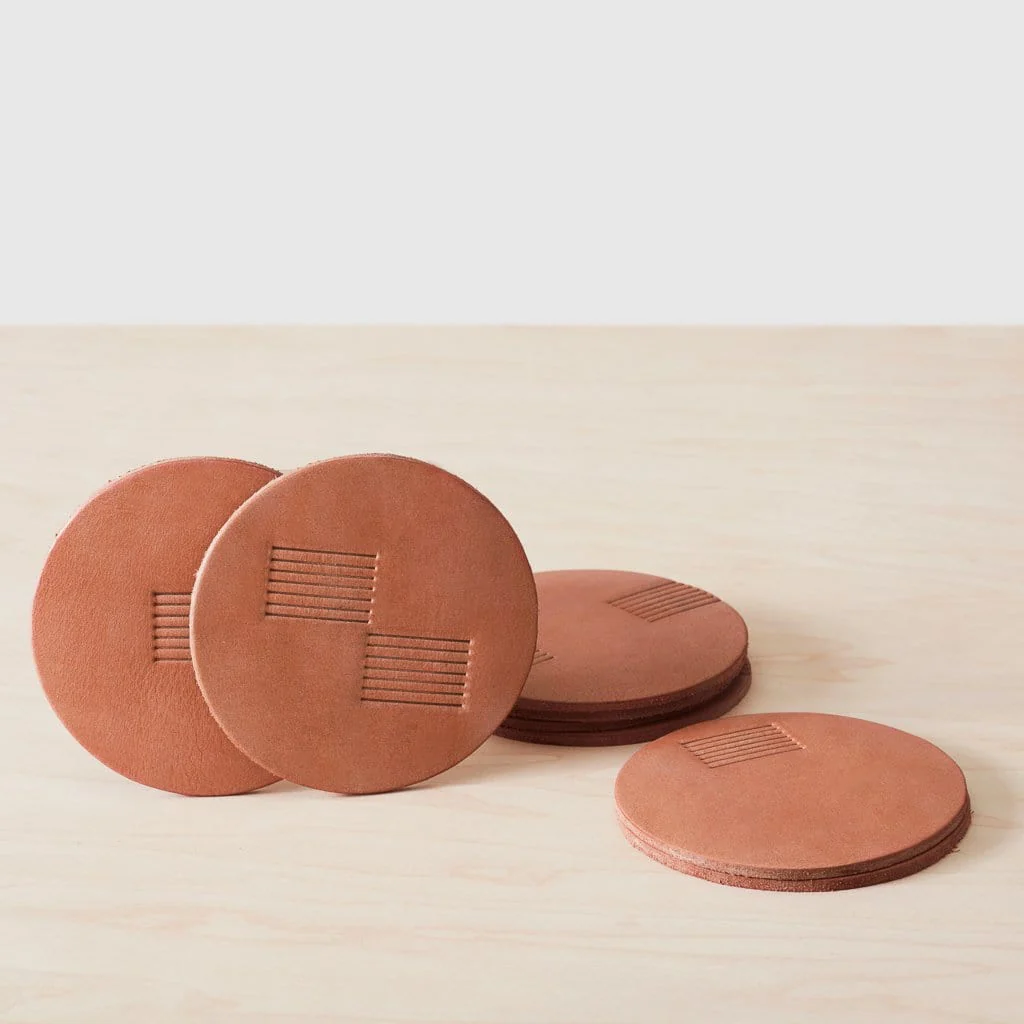Azad Leather Coasters