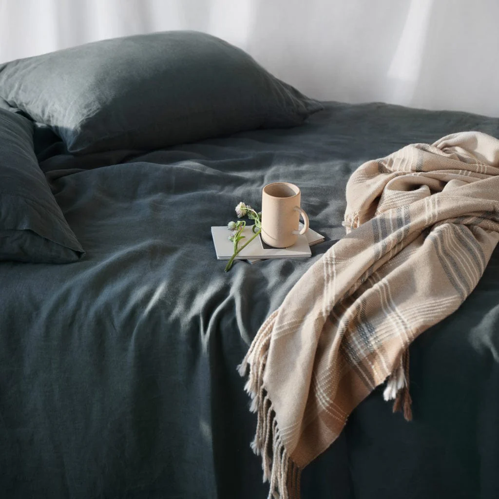 Stonewashed Linen Duvet Cover