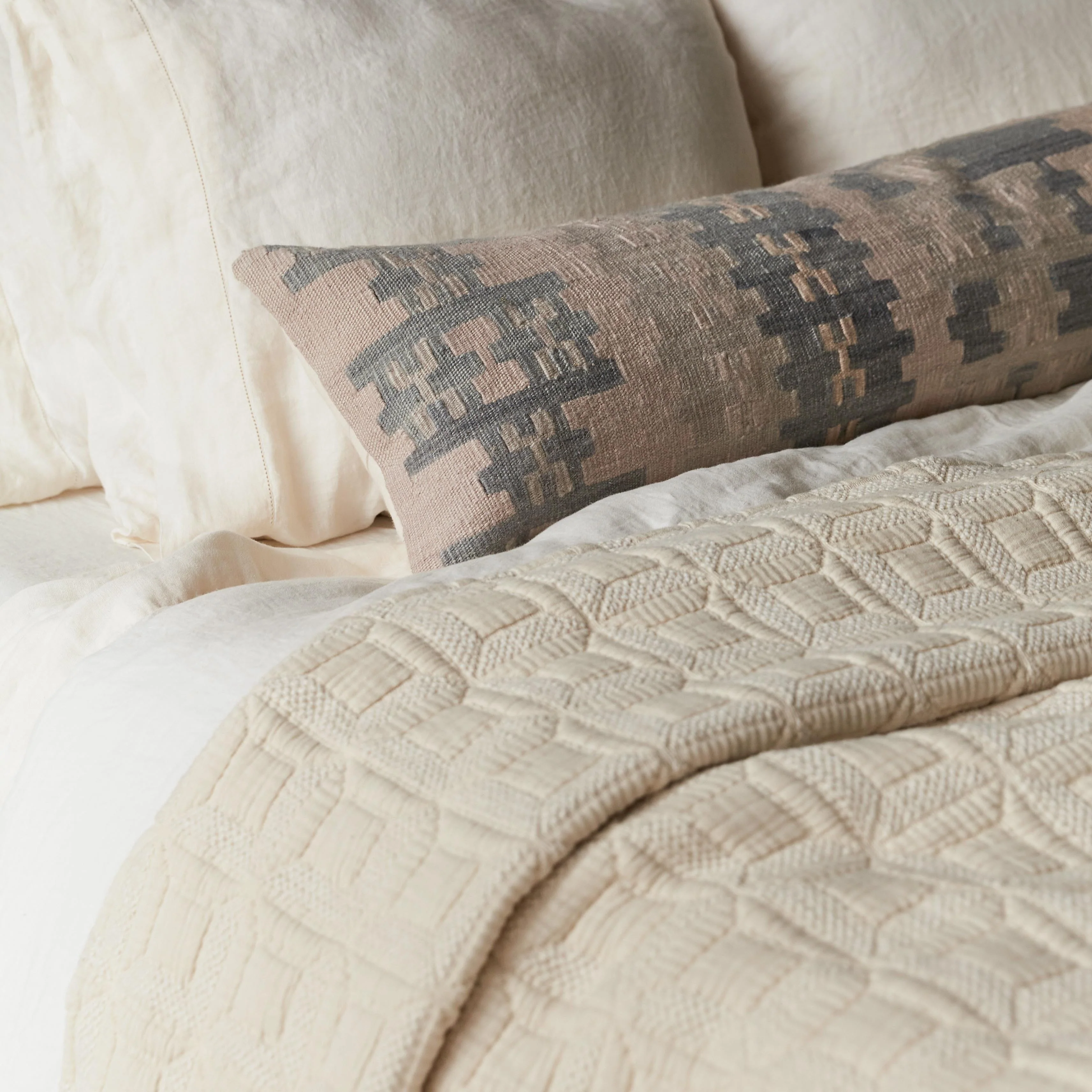 Ayla Organic Cotton Quilted Bed Blanket