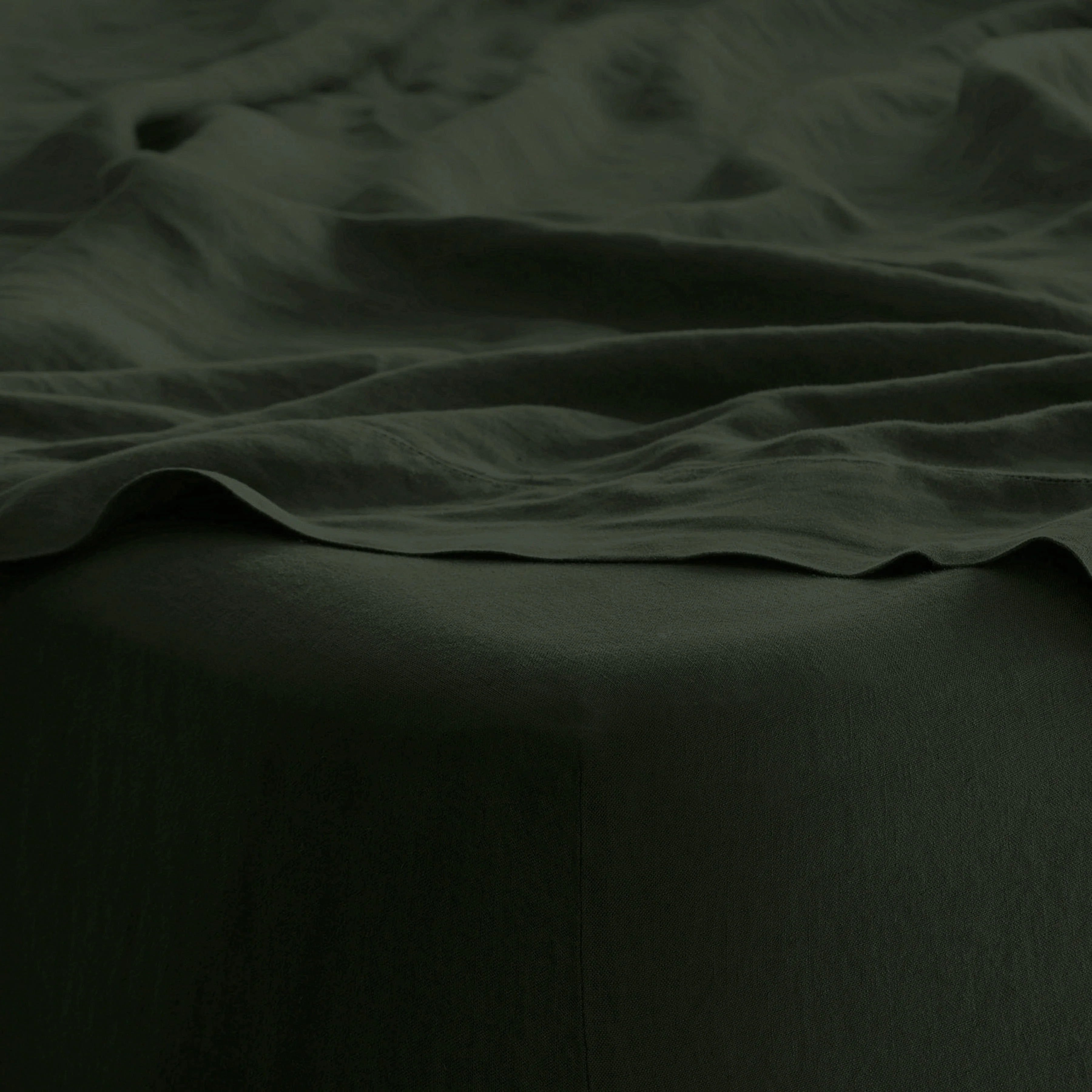 Stonewashed Linen Fitted Sheet