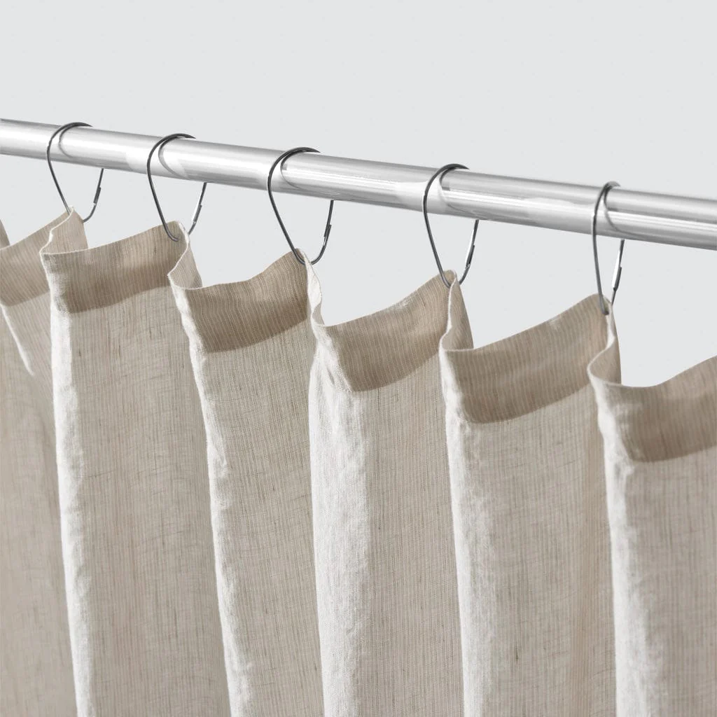 Stonewashed Linen Shower Curtain