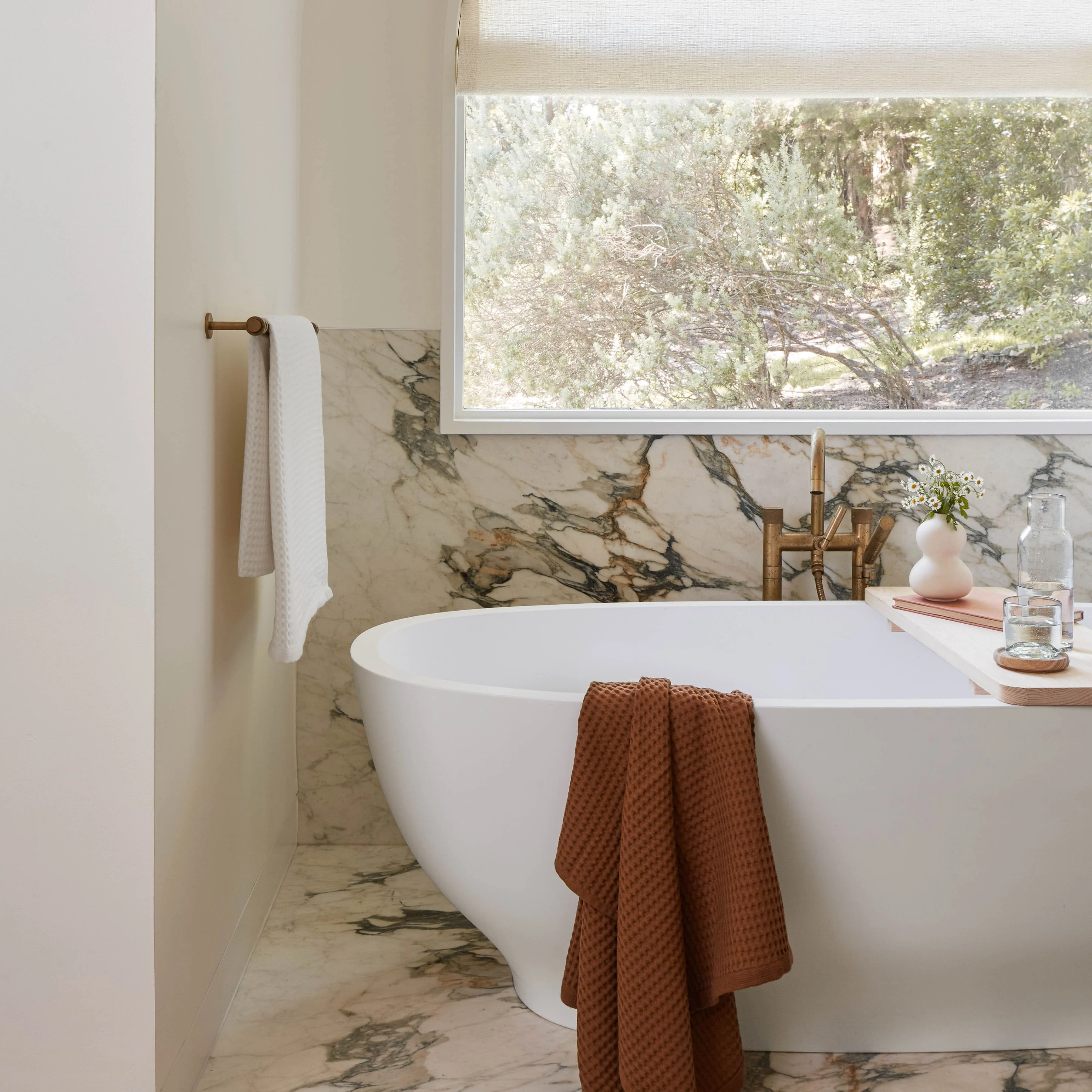 Mara Organic Waffle Bath Towel Set