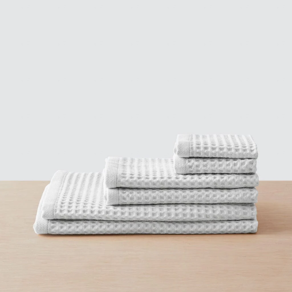 Mara Organic Waffle Bath Towel Set