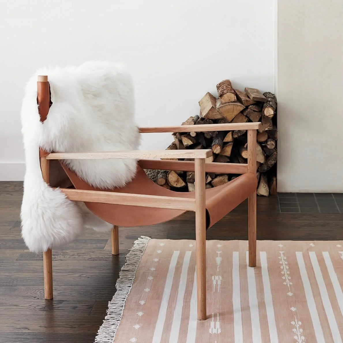 Sheepskin Throw - White