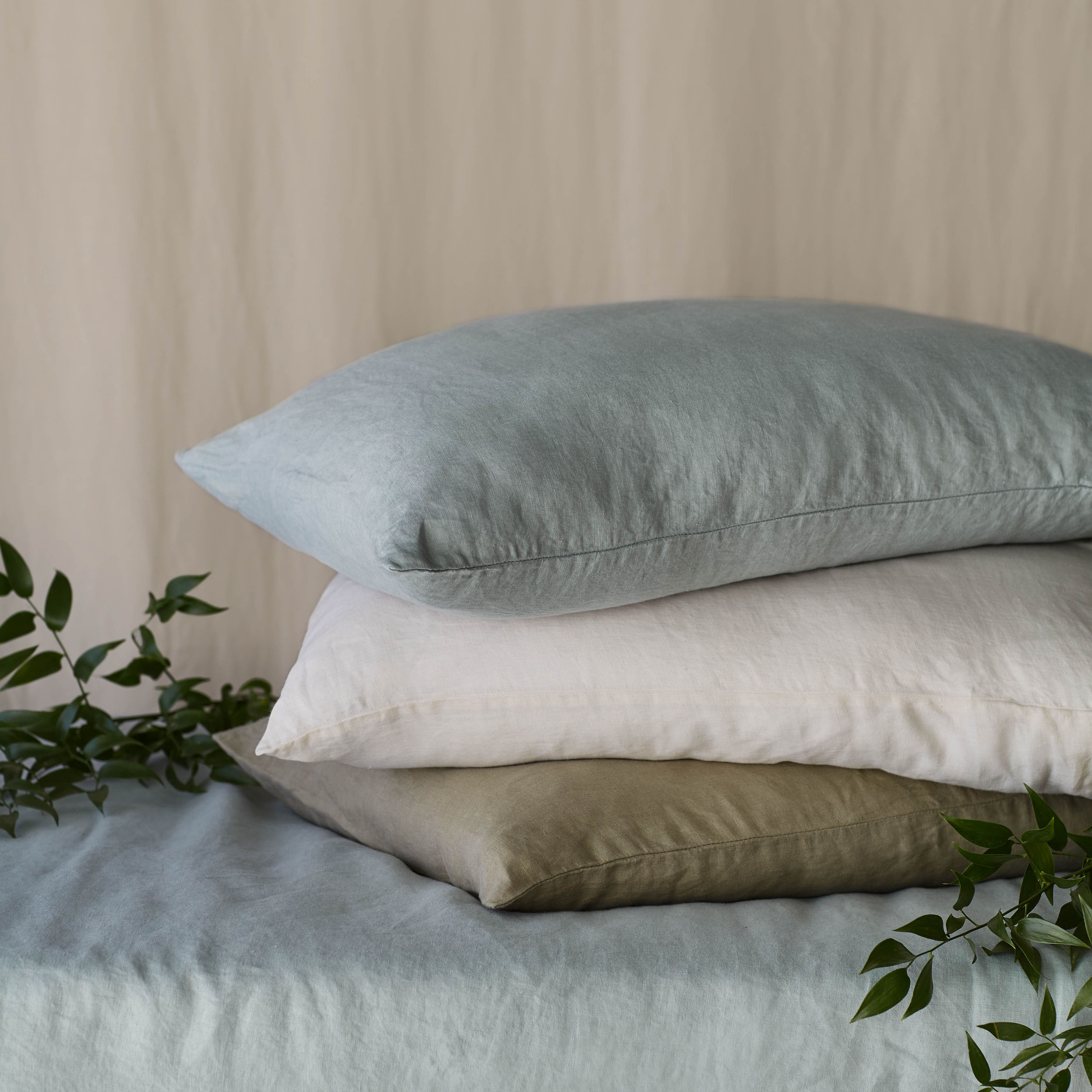 Stonewashed Linen Pillowcases