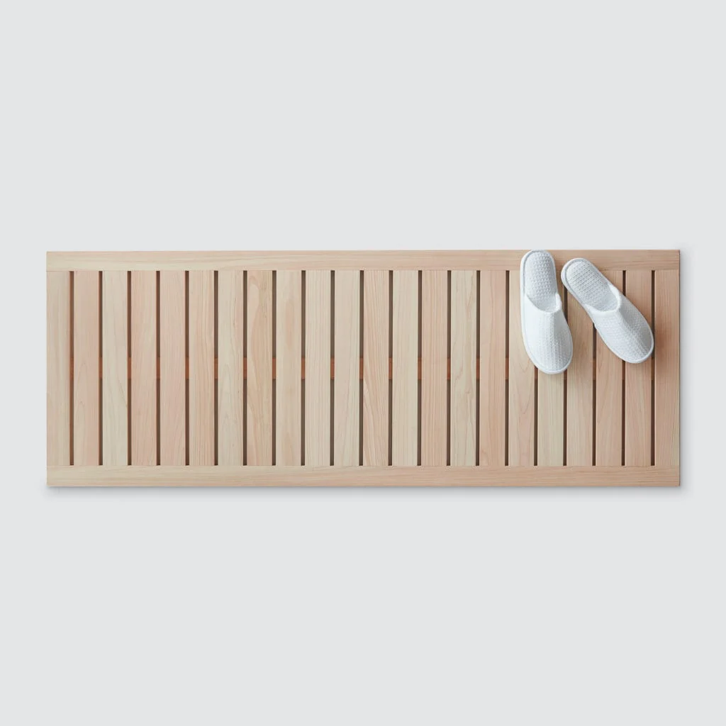 Hinoki Wood Bath Runner