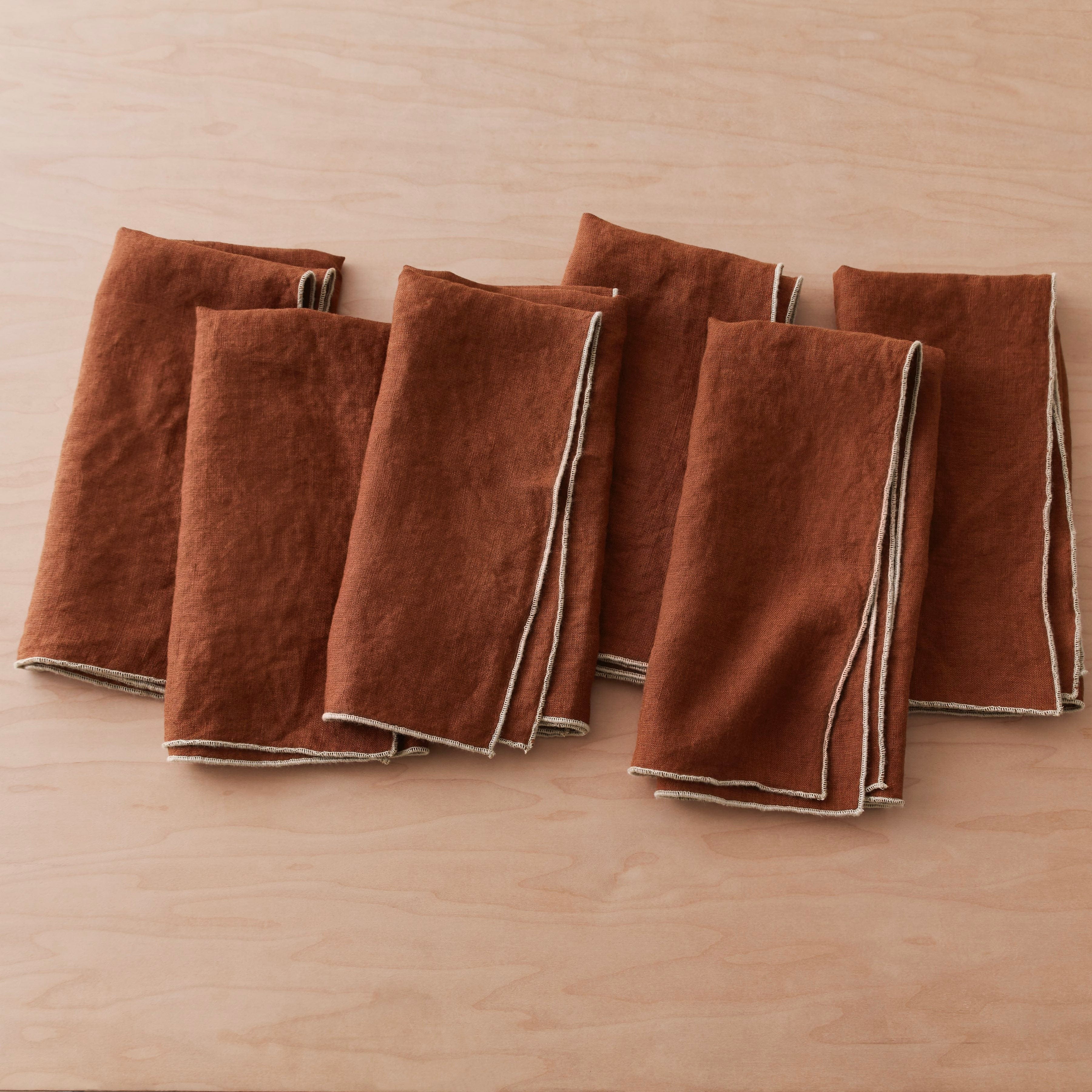 Stonewashed Linen Napkins - Set of 6