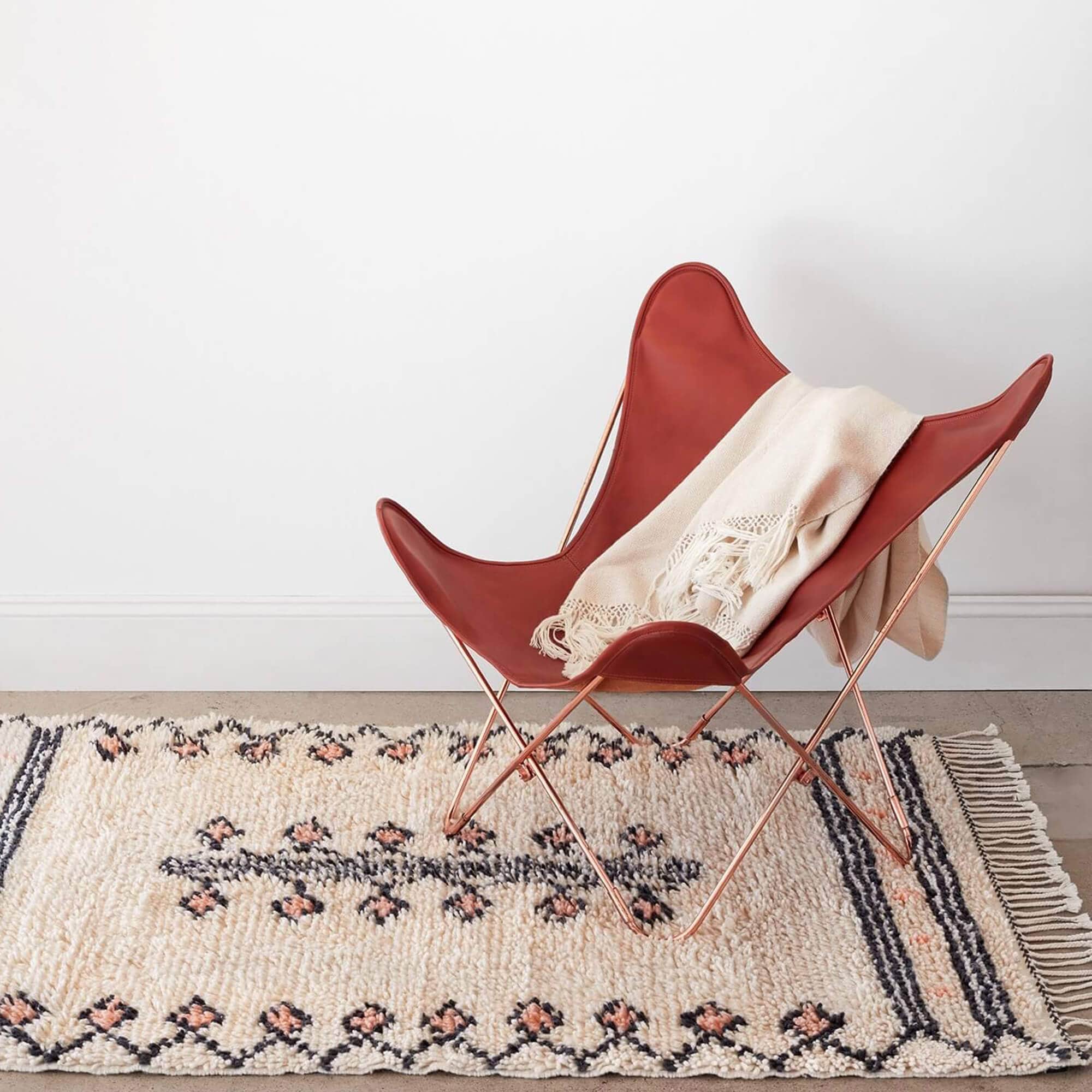 Sana Hand-Knotted Beni Ourain Accent Rug