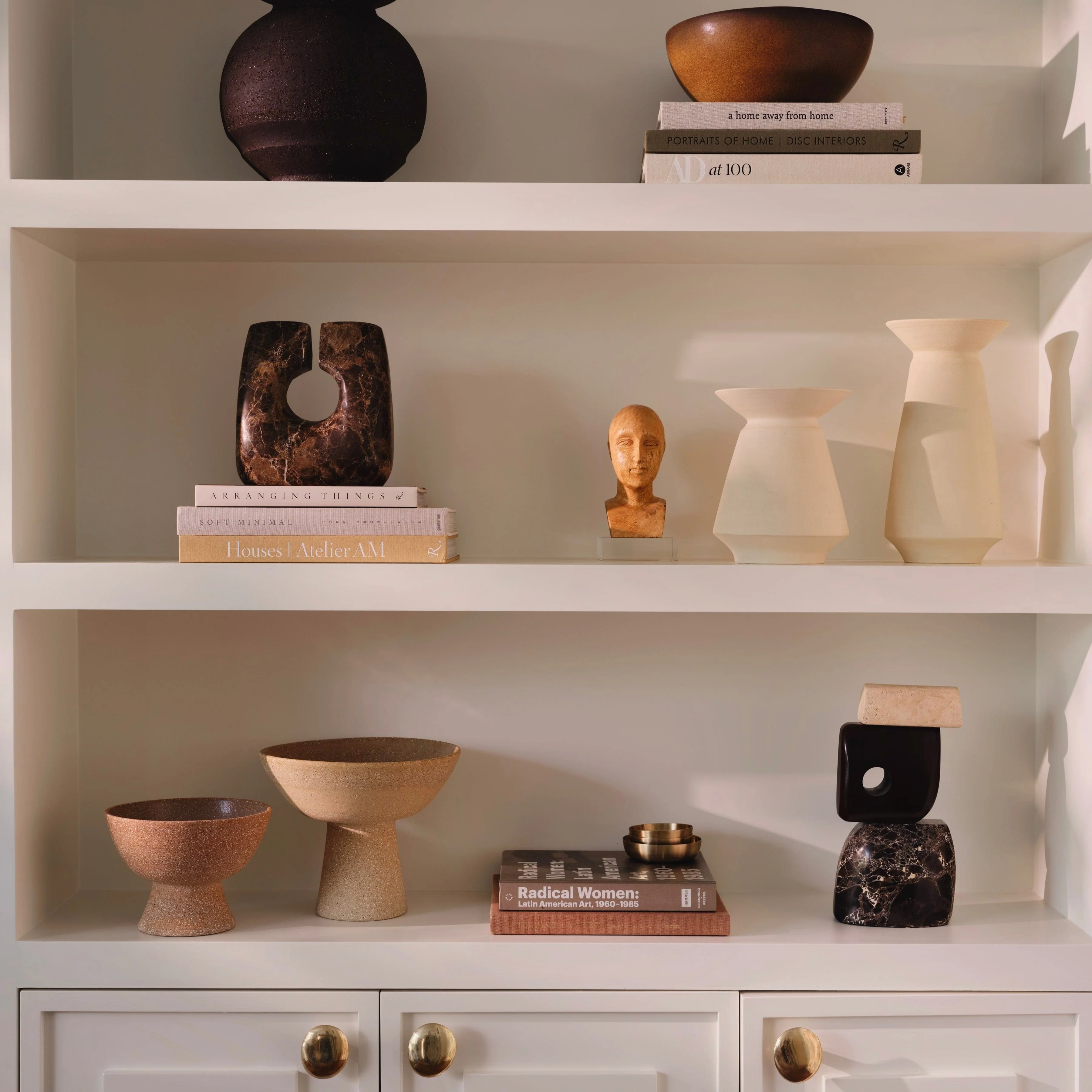 Hari Stone and Wood Sculpture