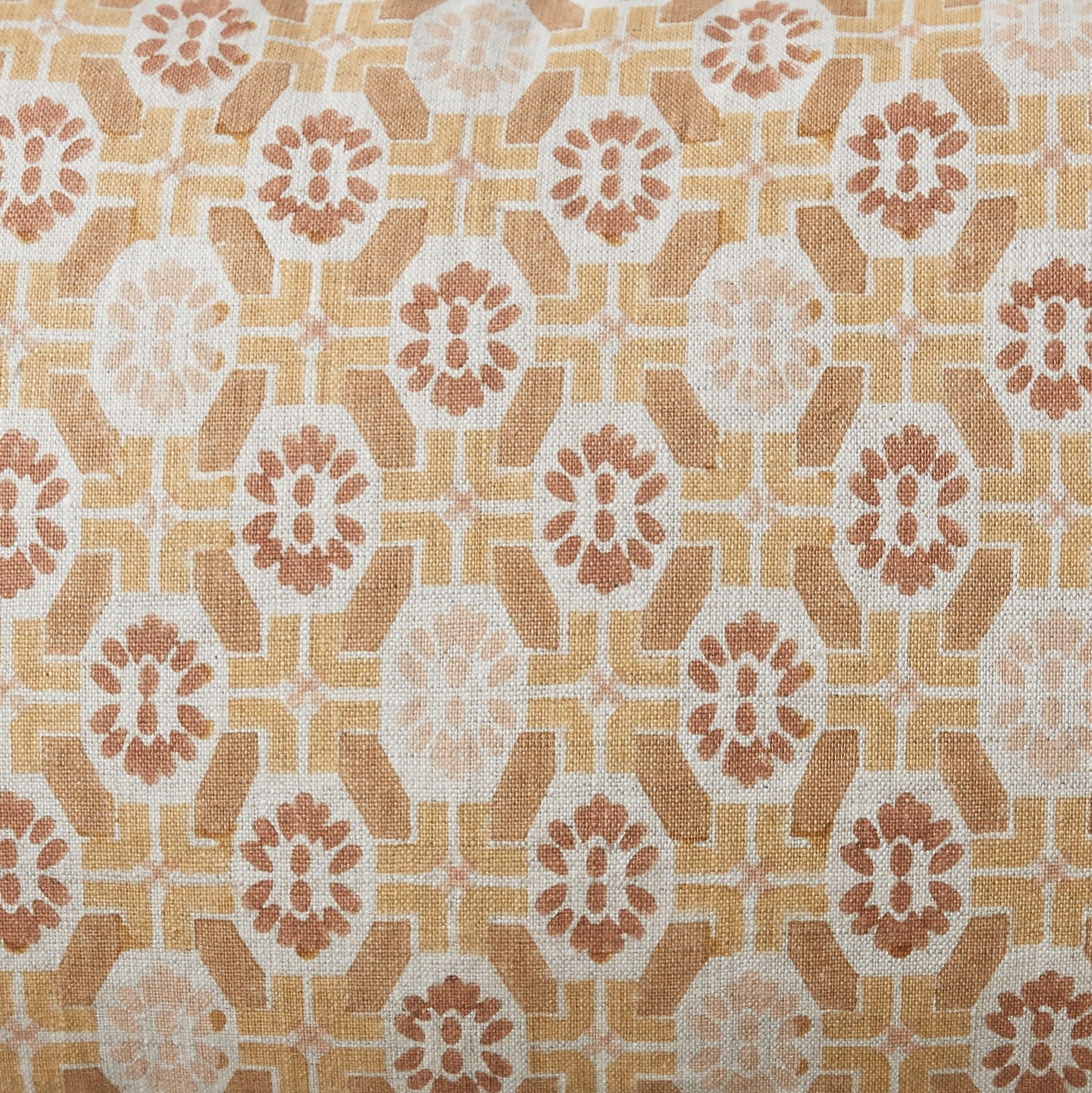 Ayana Block Print Lumbar Pillow