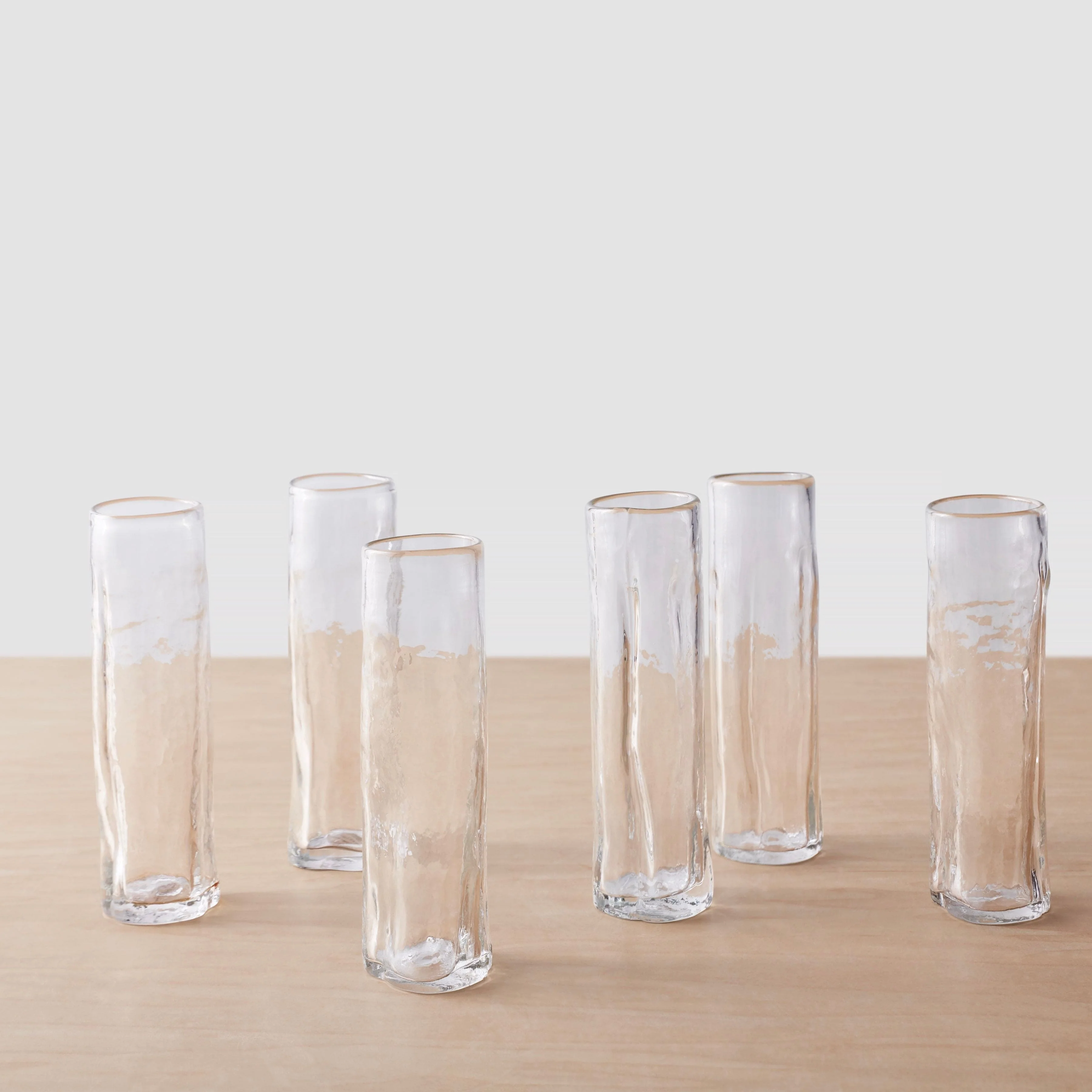 Arroyo Champagne Flute Glasses - 13.5 oz - Set of 6