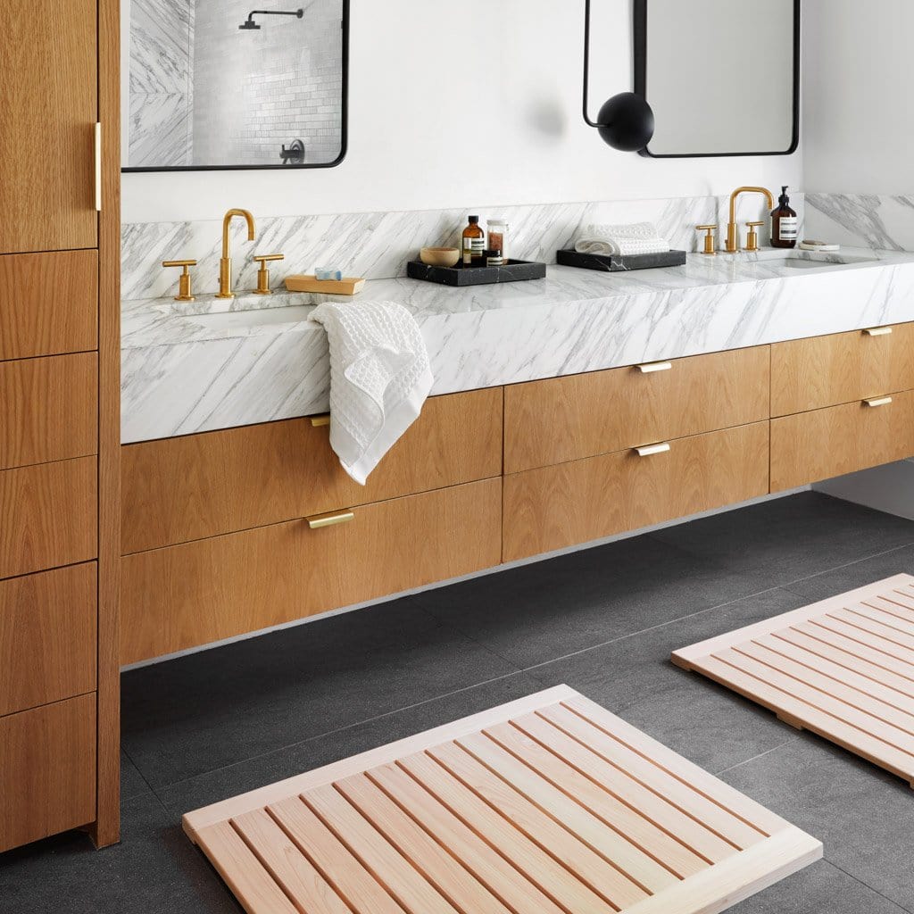 Hinoki Wood Bath Mat