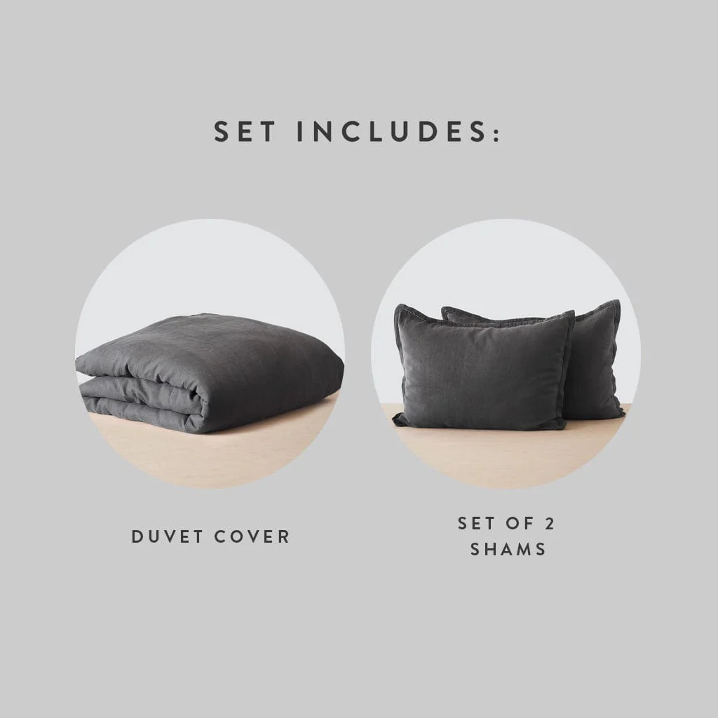 Stonewashed Linen Duvet Cover