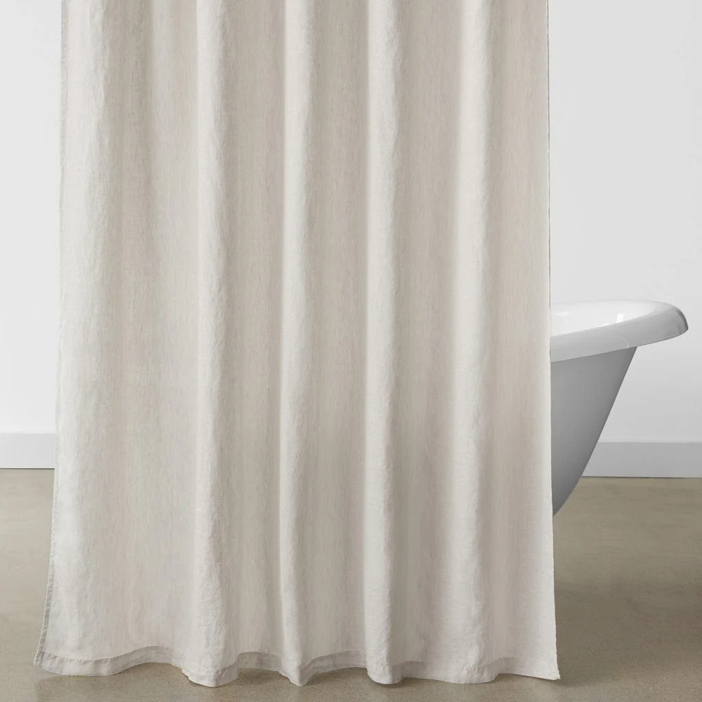 Stonewashed Linen Shower Curtain