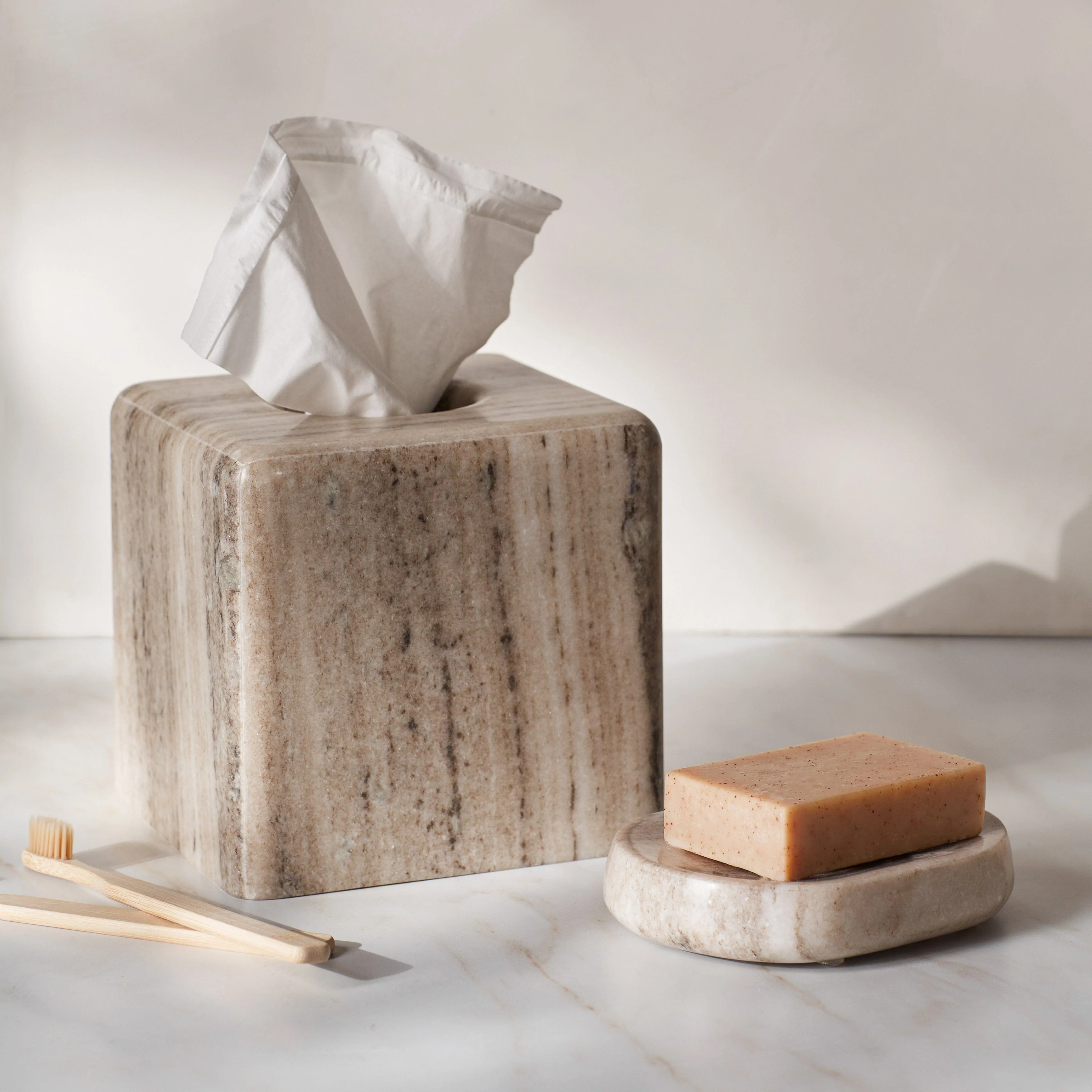 Riya Marble Tissue Box
