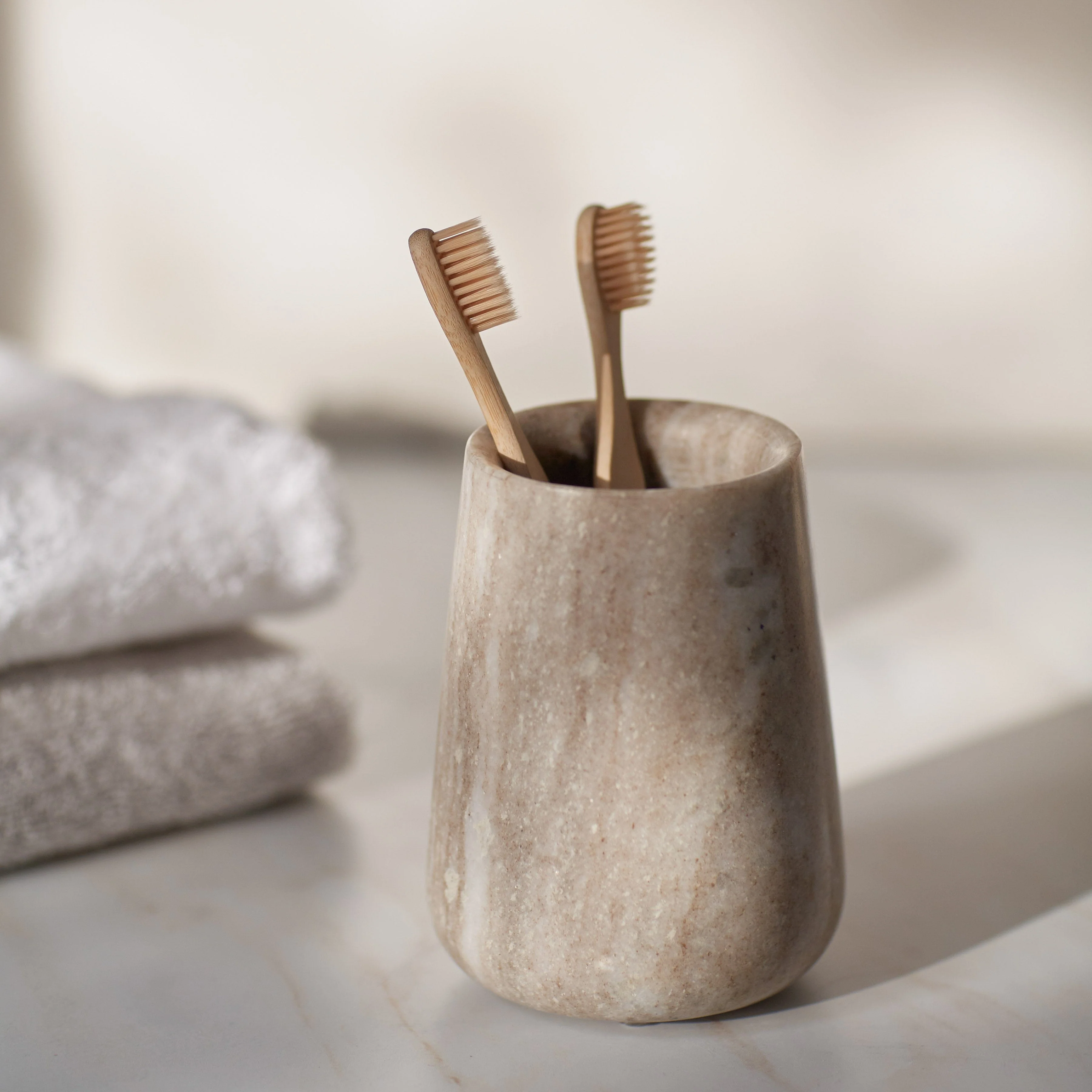 Riya Marble Toothbrush Holder