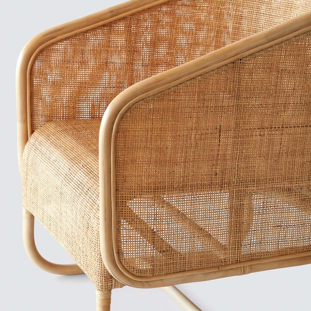 Lindu Cane Lounge Chair