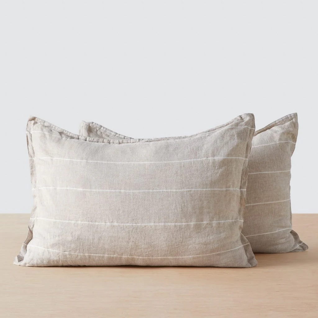 Stonewashed Linen Shams