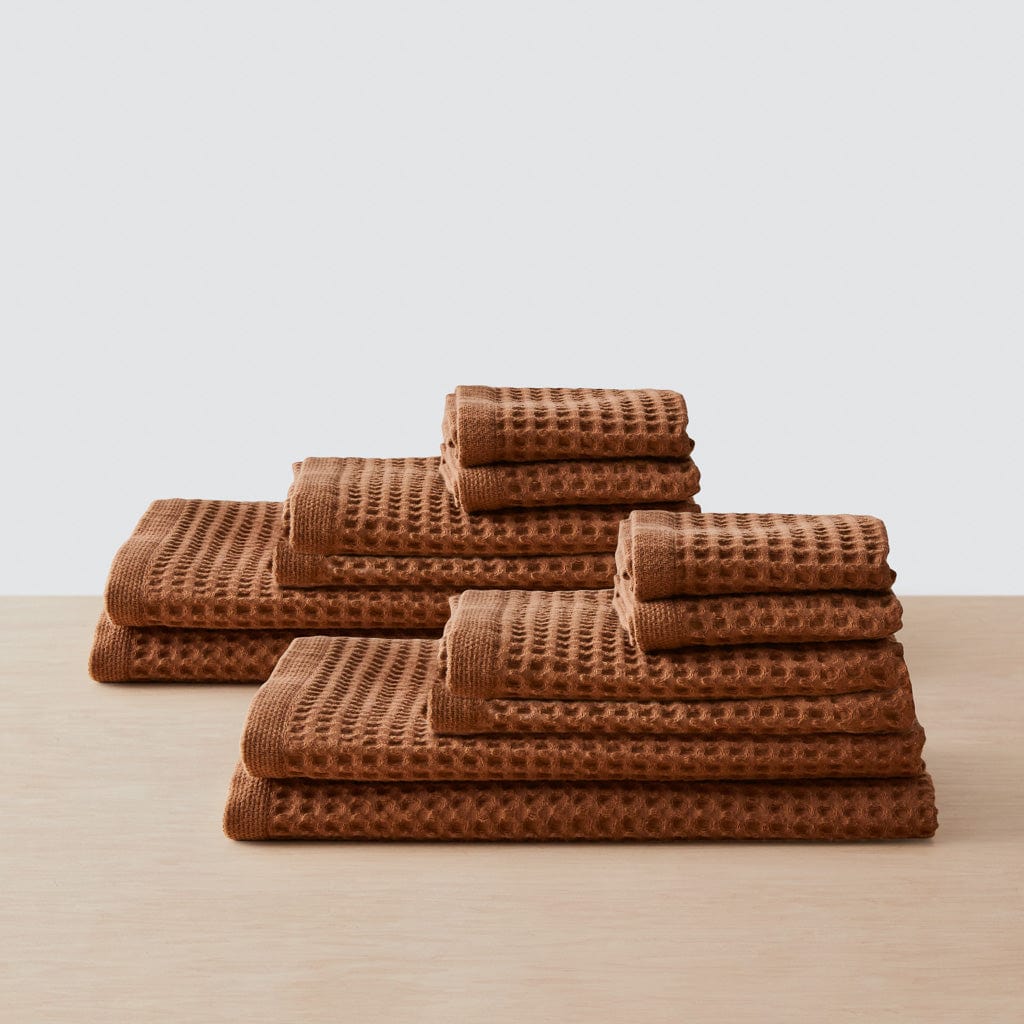 Mara Organic Waffle Bath Towel Set