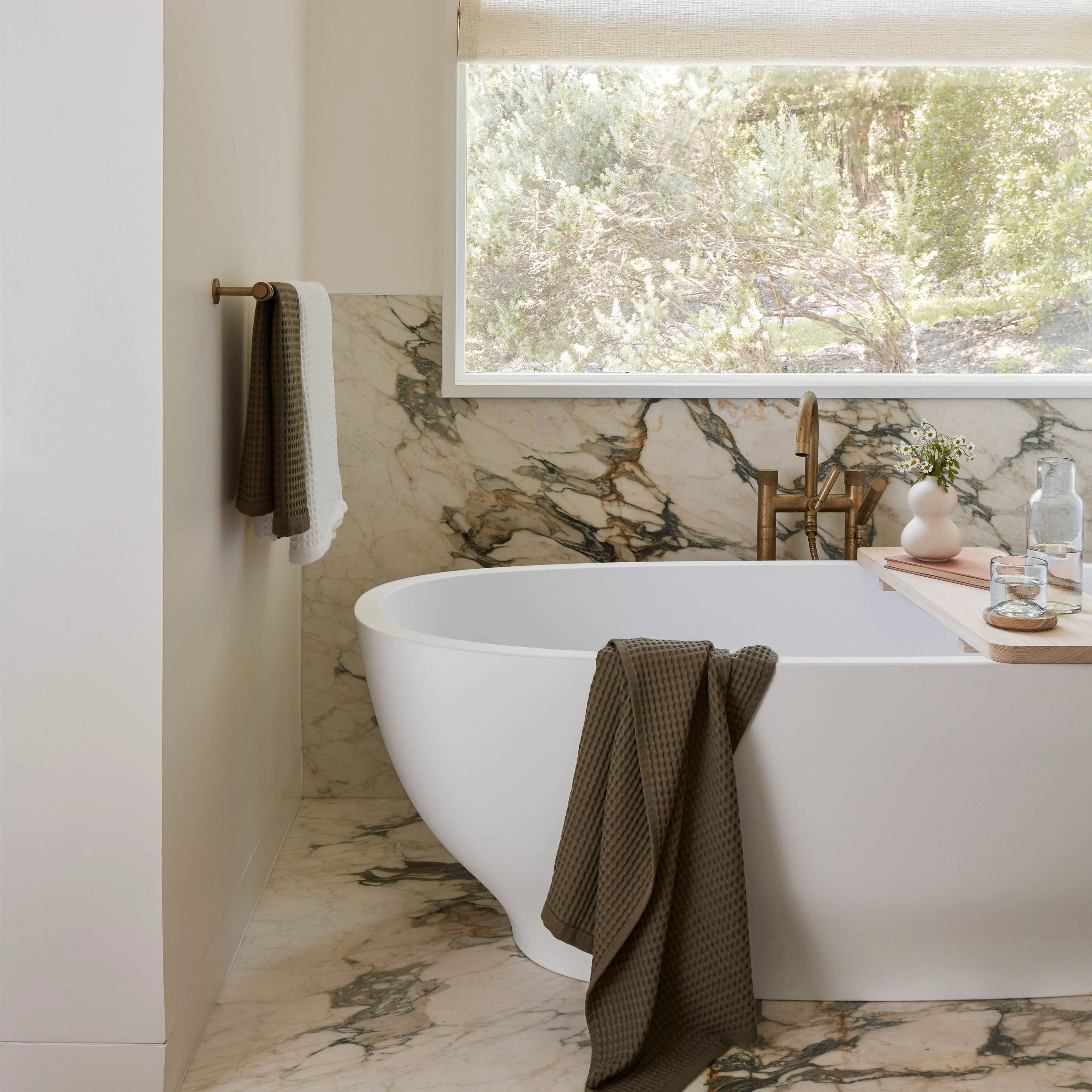 Mara Organic Waffle Bath Towel Set