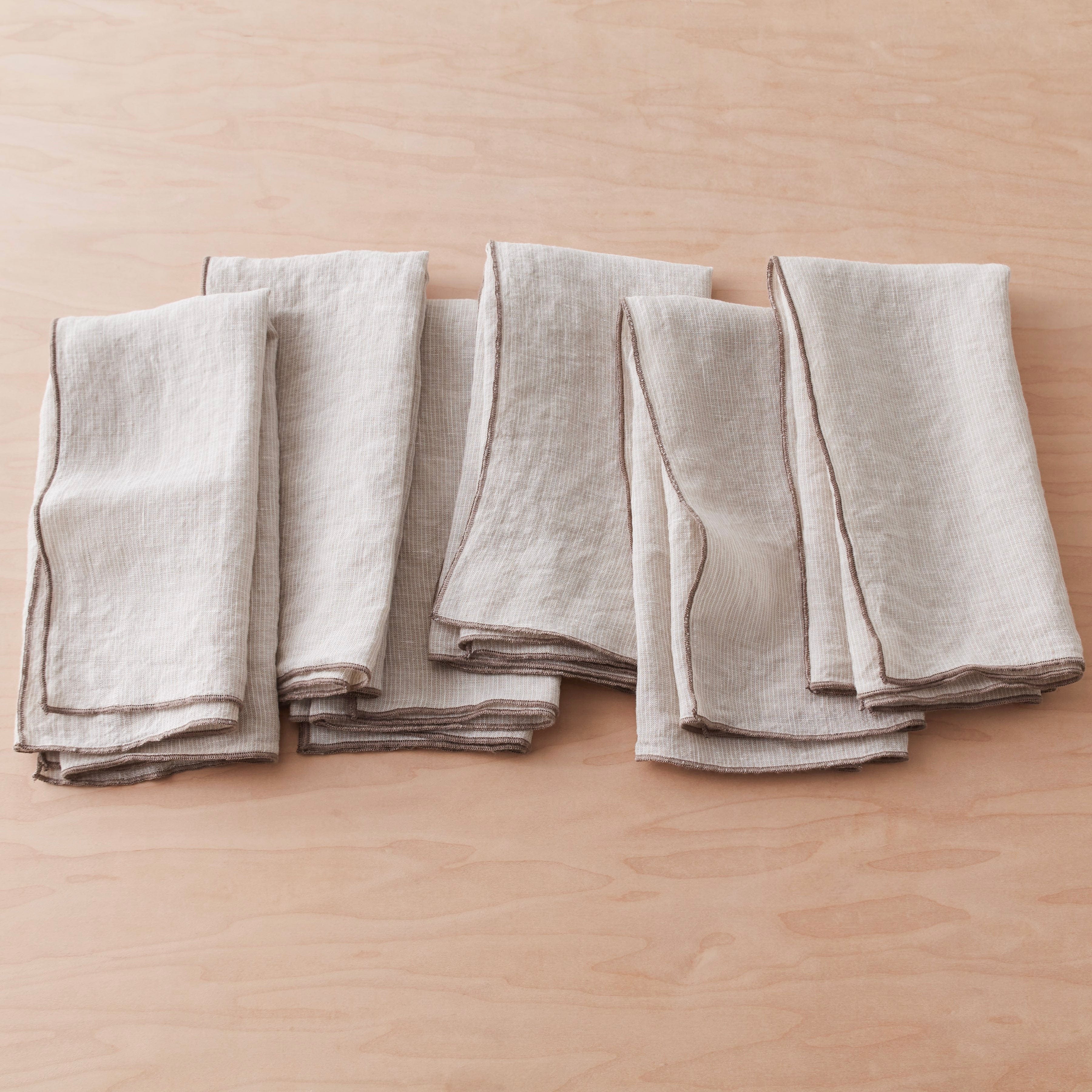 Stonewashed Linen Napkins - Set of 6