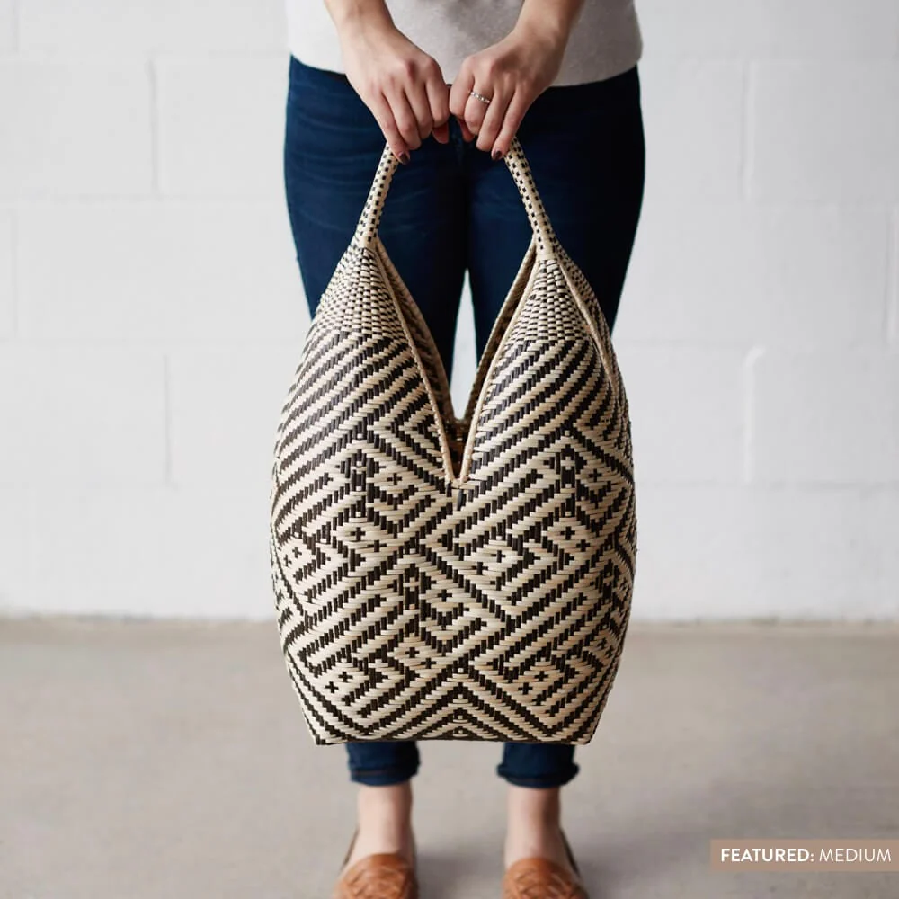 Mona Baskets - Black & Natural