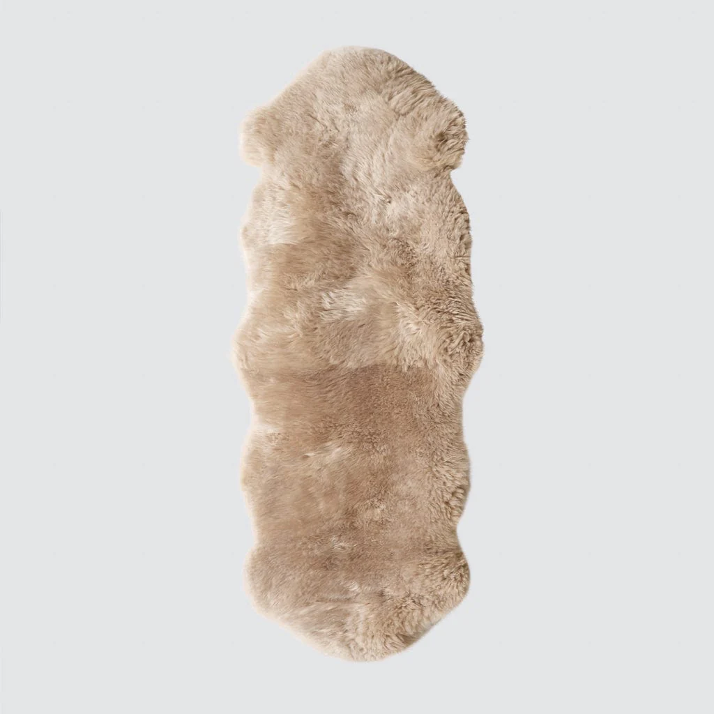 Sheepskin Accent Rug - Tan