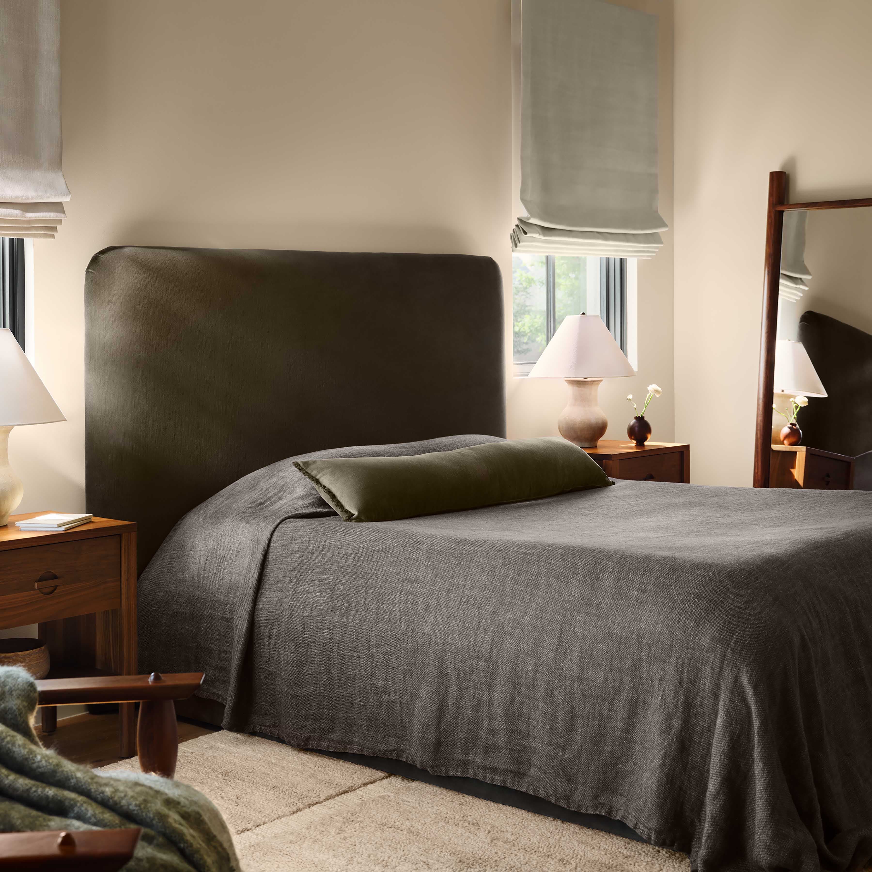 Johar Wood Floor Mirror