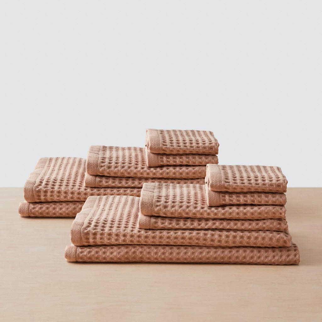 Mara Organic Waffle Bath Towel Set