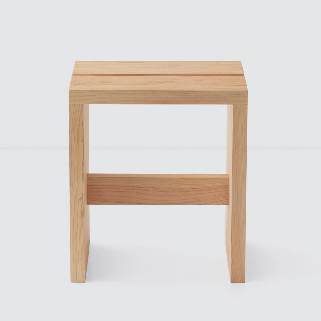 Hinoki Wood Bath Stool