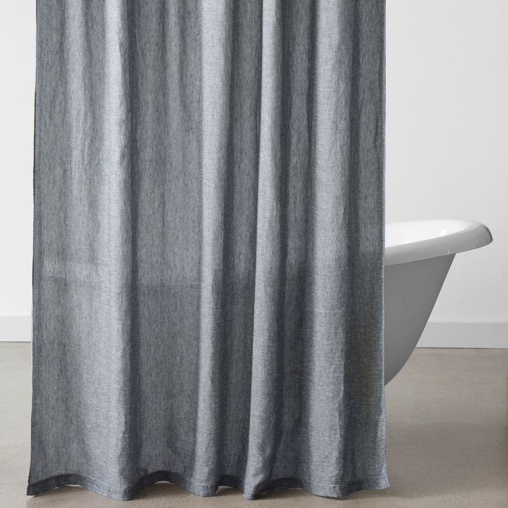 Stonewashed Linen Shower Curtain