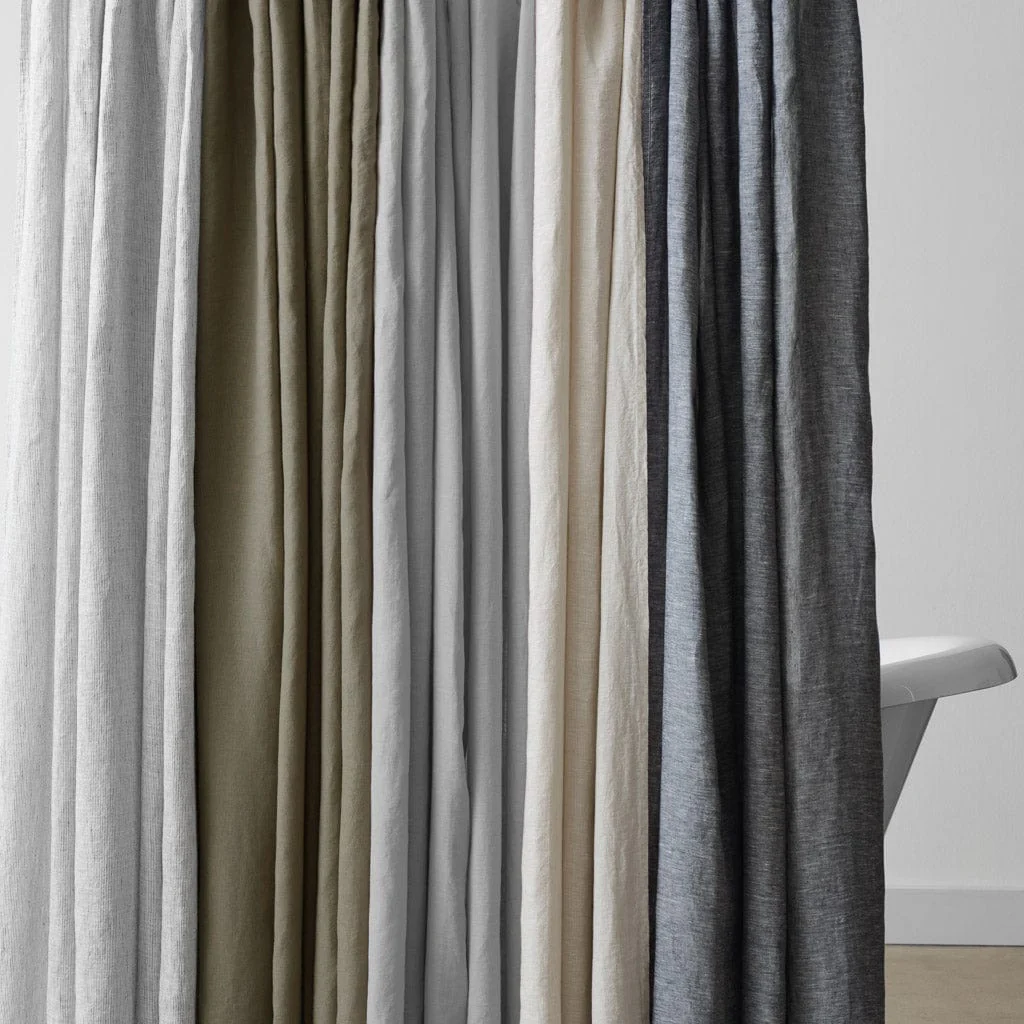 Stonewashed Linen Shower Curtain