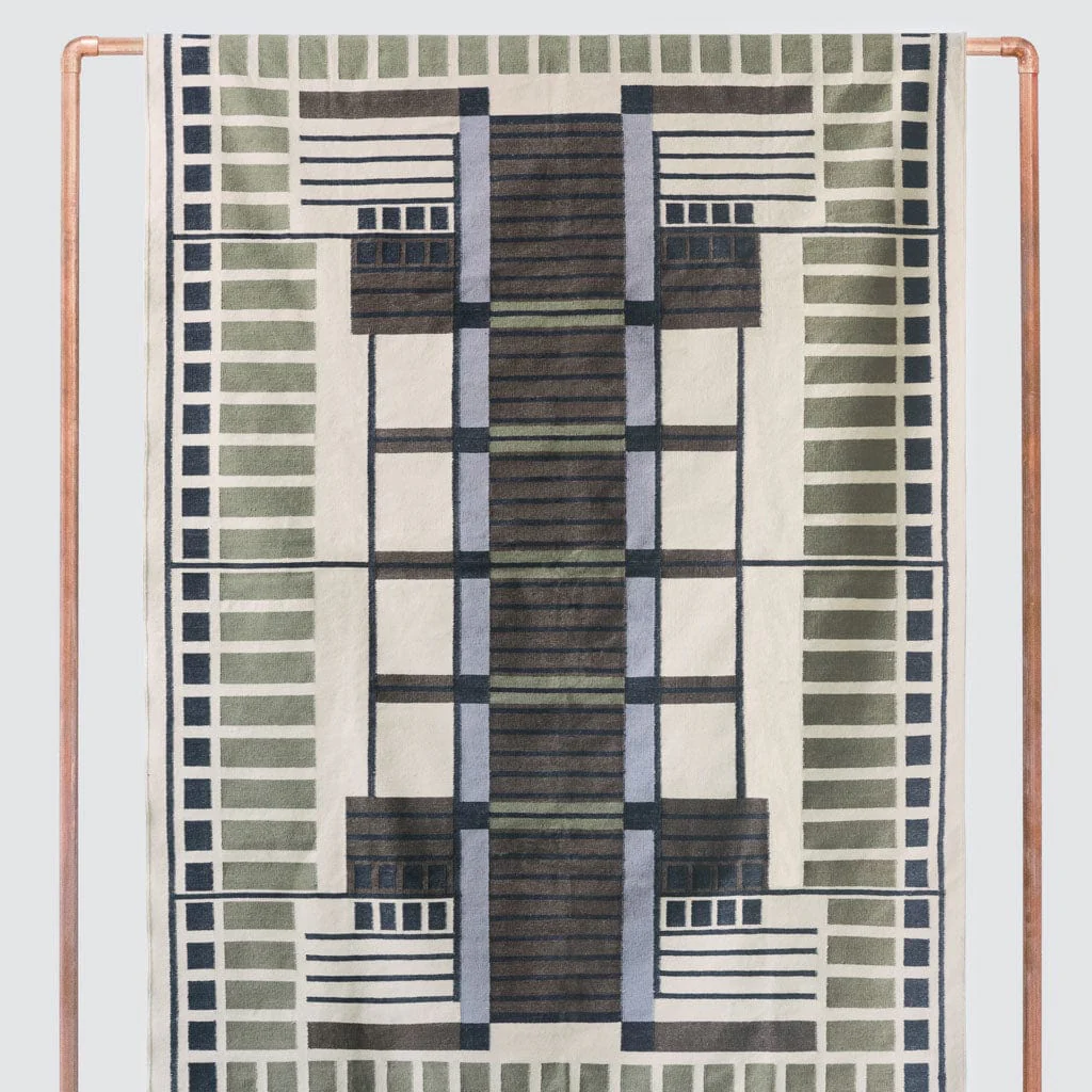 Amman Handwoven Area Rug - Olive