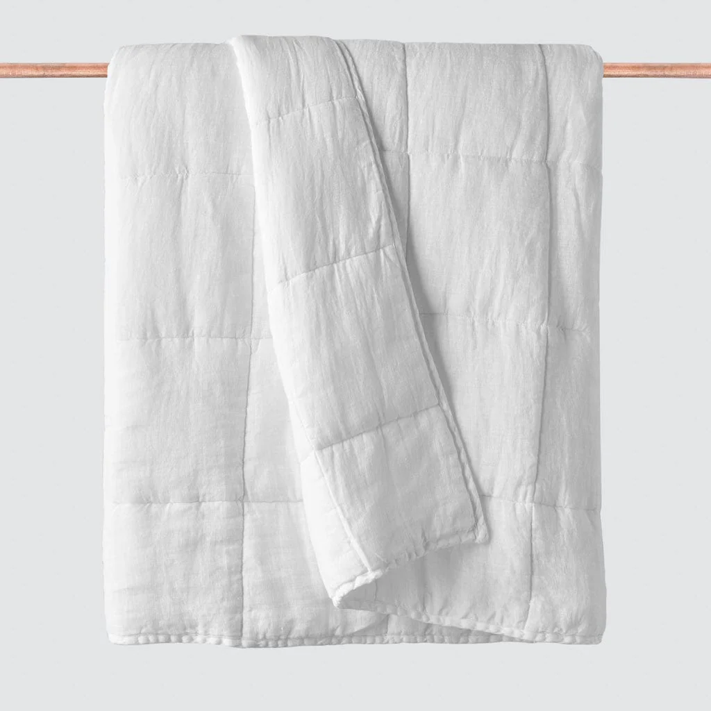 Stonewashed Linen Throw