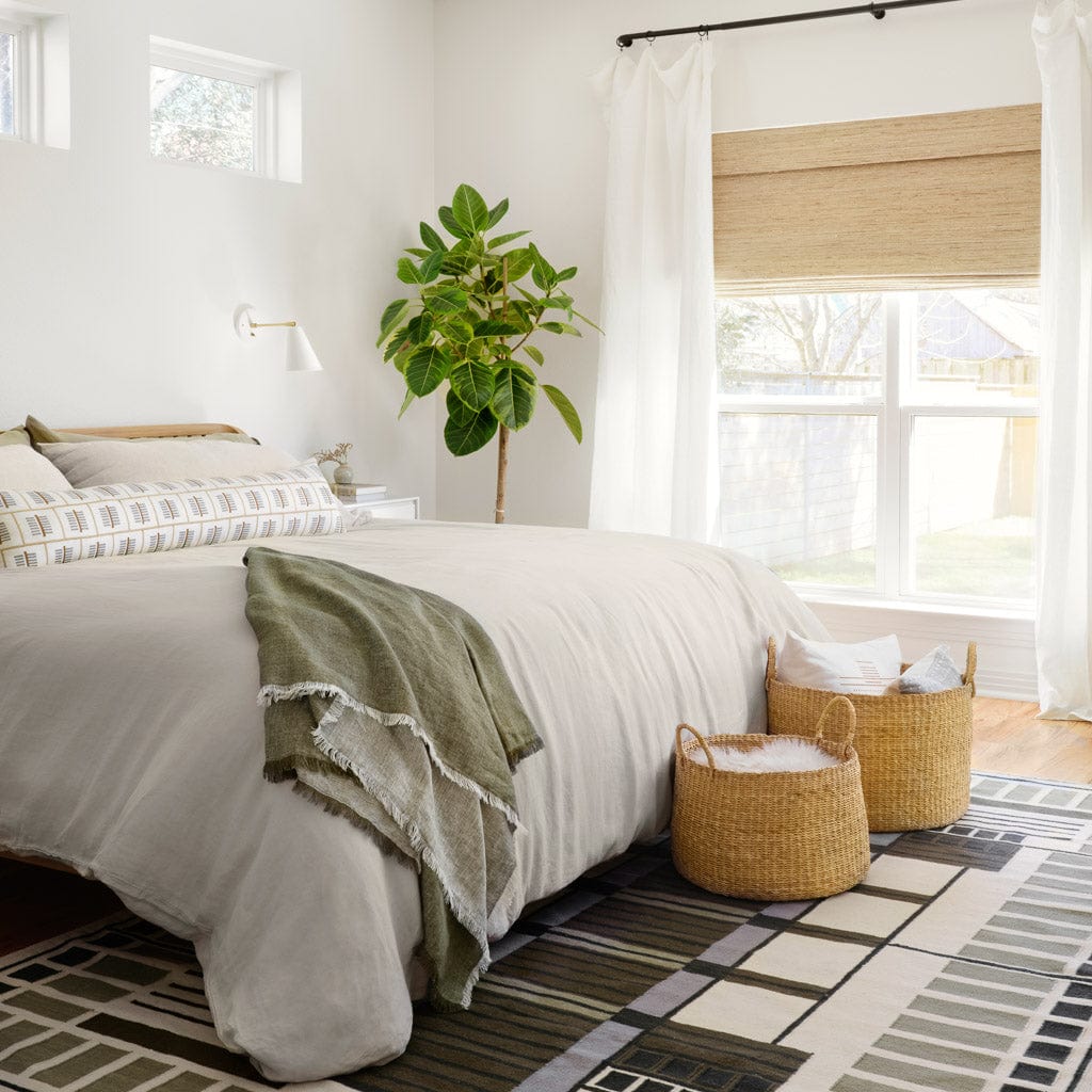 Amman Handwoven Area Rug - Olive