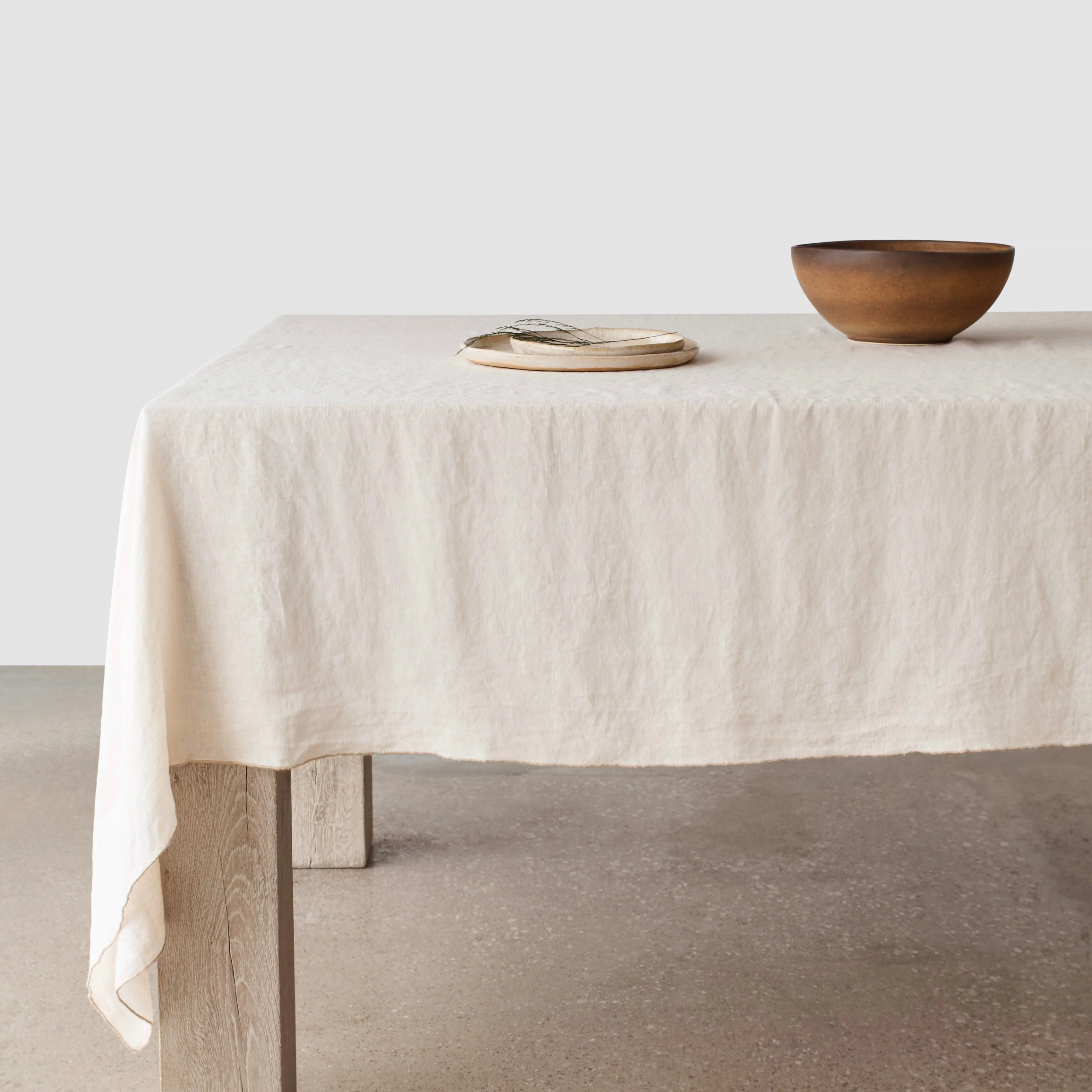 Stonewashed Linen Tablecloth