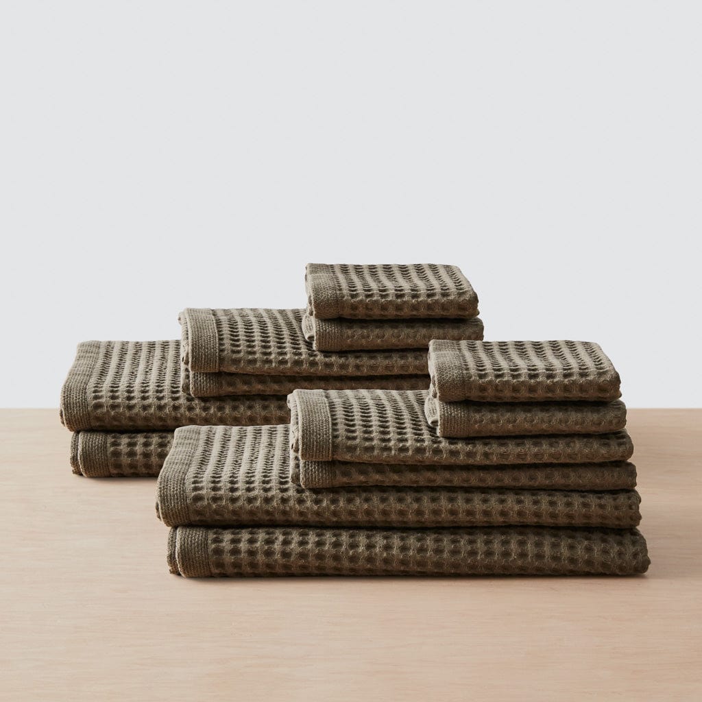 Mara Organic Waffle Bath Towel Set