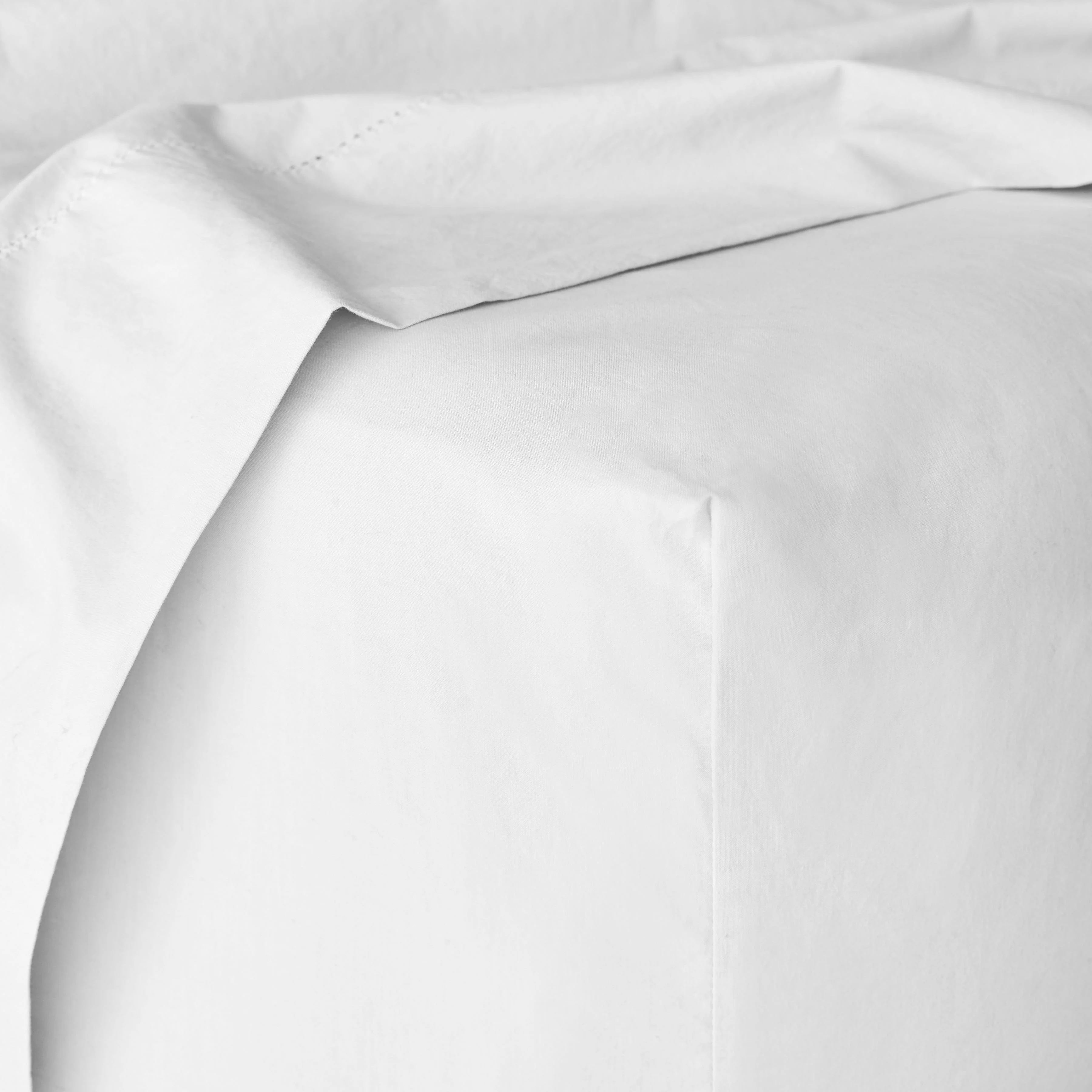 Stonewashed Organic Cotton Percale Fitted Sheet