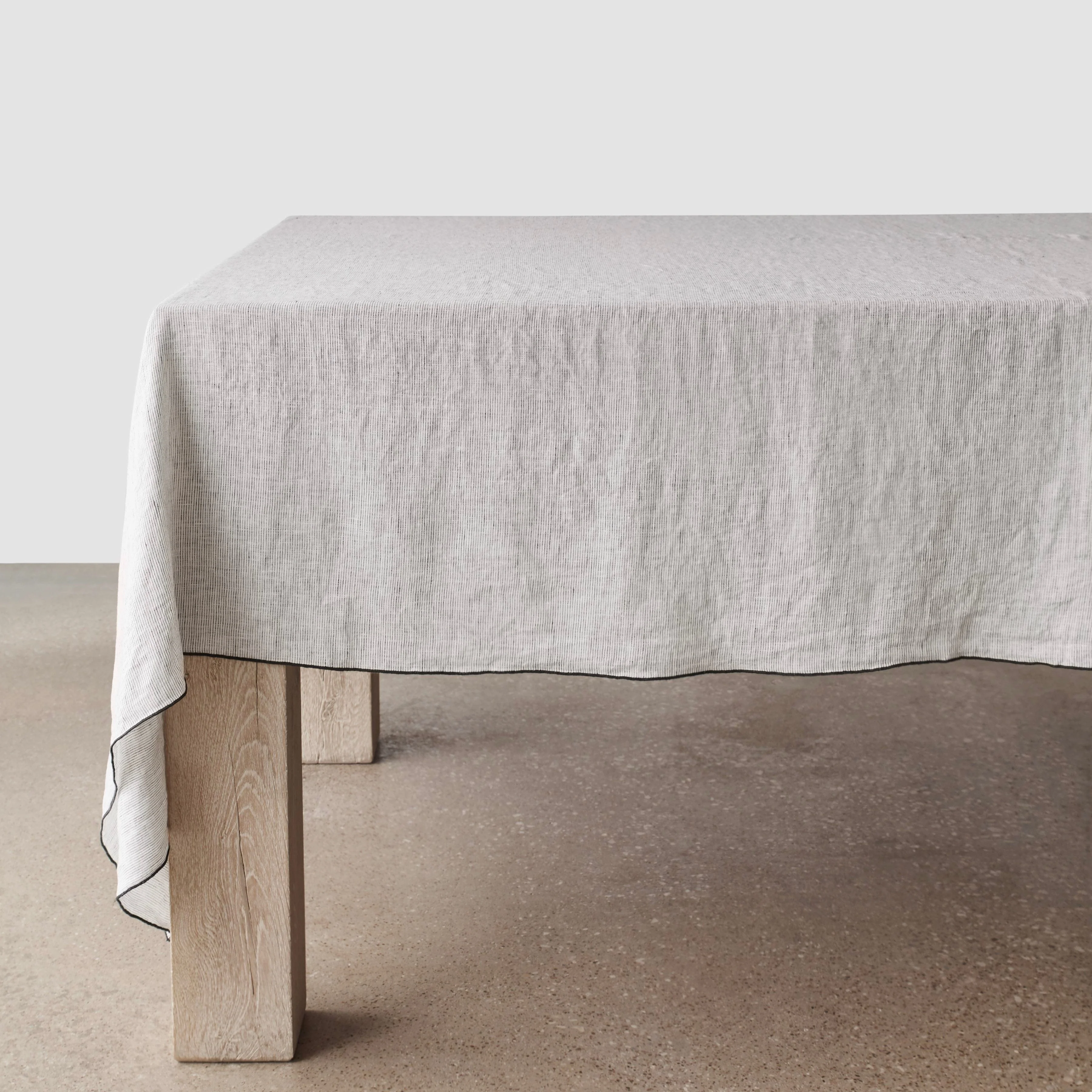 Stonewashed Linen Tablecloth